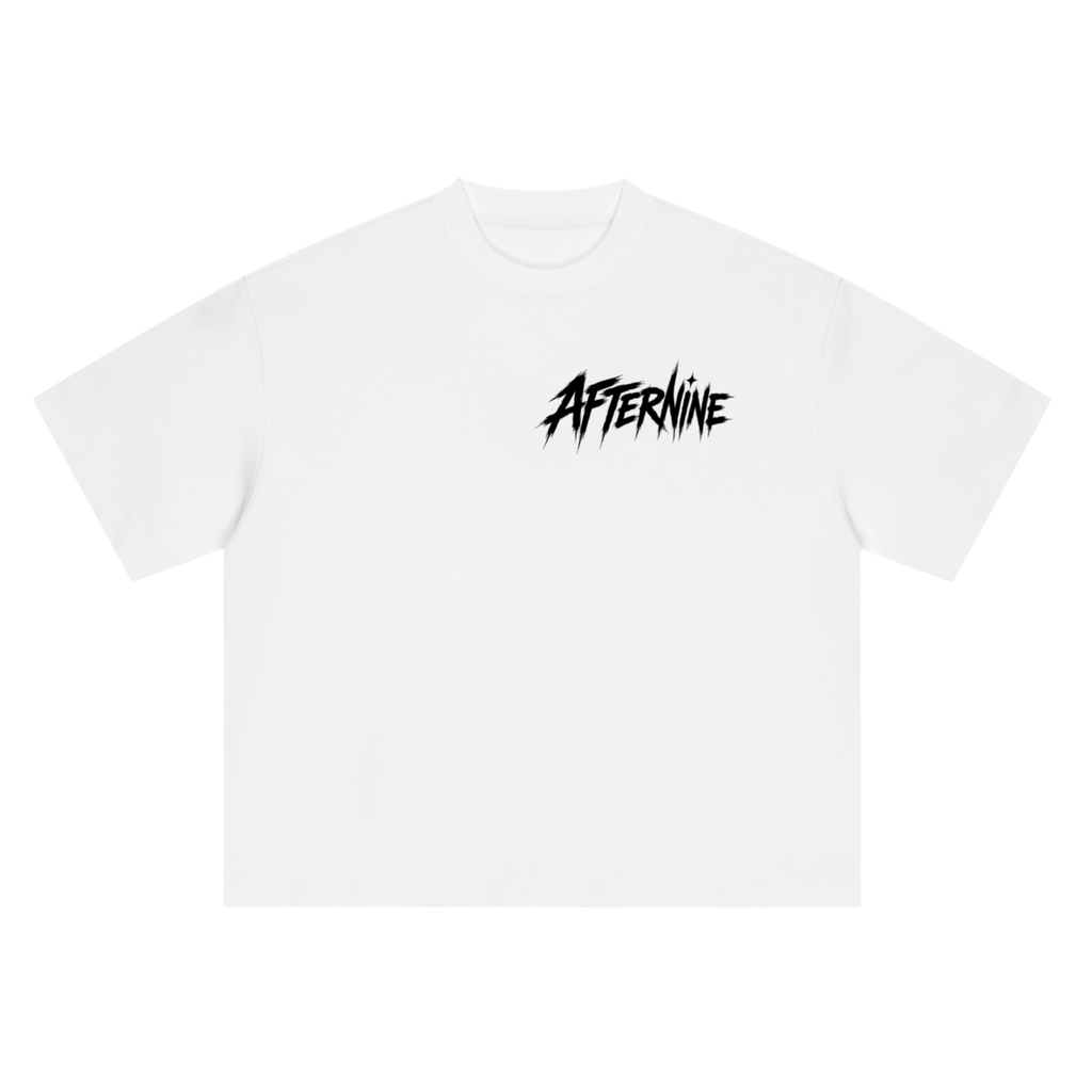 Boxy Oversized Manga Tee - White