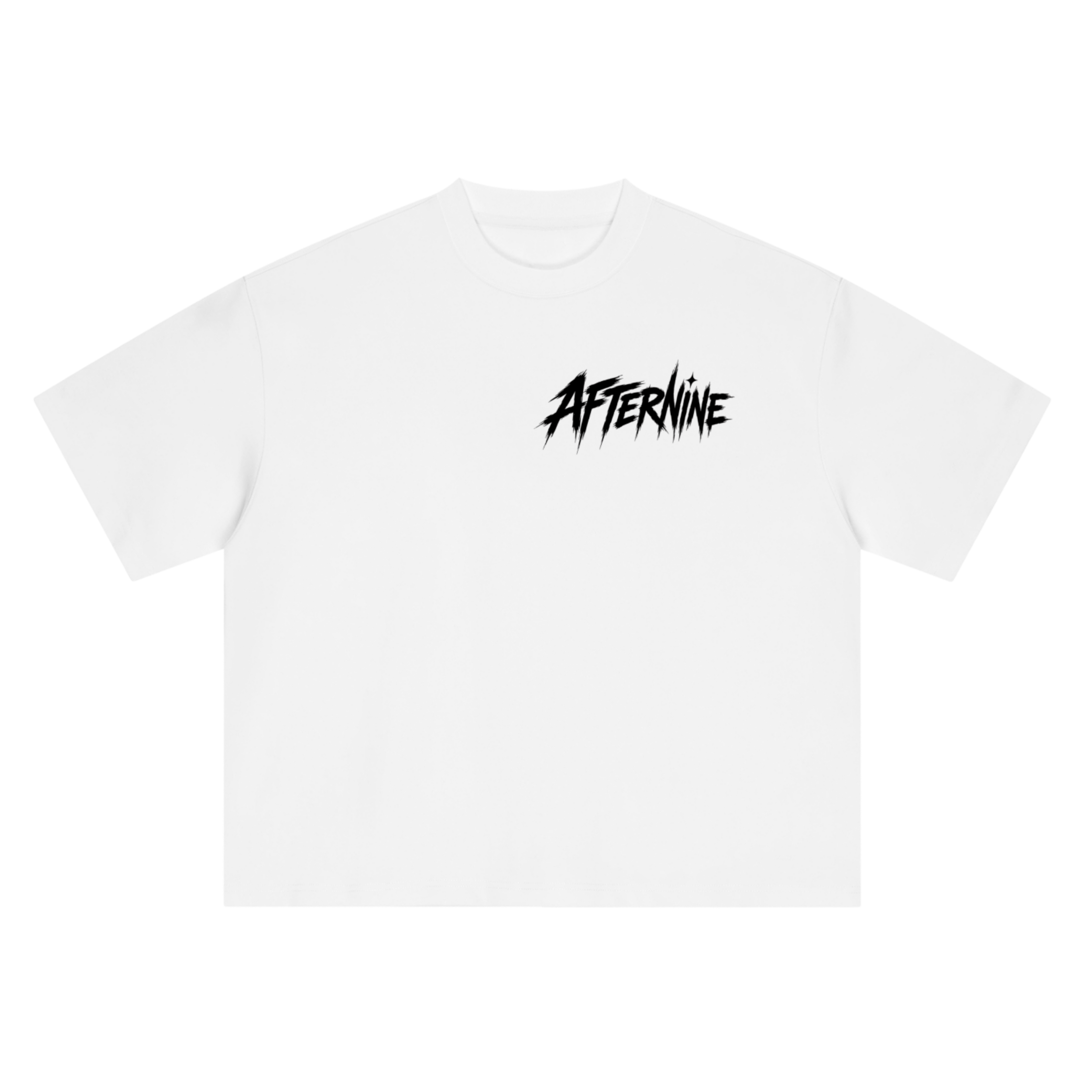 Boxy Oversized Manga Tee - White