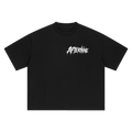 Boxy Oversized Manga Tee - Black