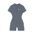 Women's Quarter-Zip Short Sleeve Romper